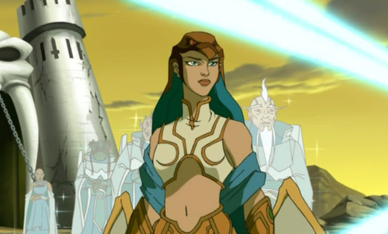 Merhum Grayskull'un Kraliçe'si Veena, sonradan ilk Sorceress haline gelecek ve Council of Elders.