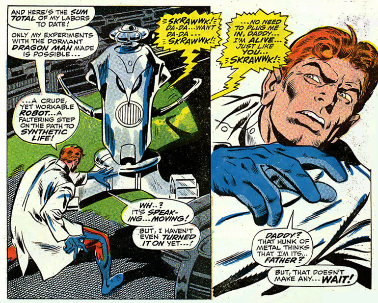 Pym'in Ultron'u yarattığı ilk sayı. Avengers #55 (1968)