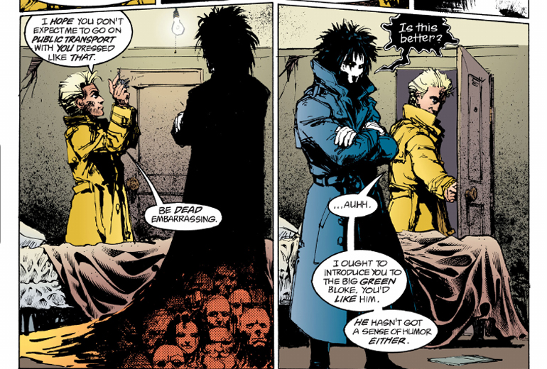 Sandman ve John Constantine.