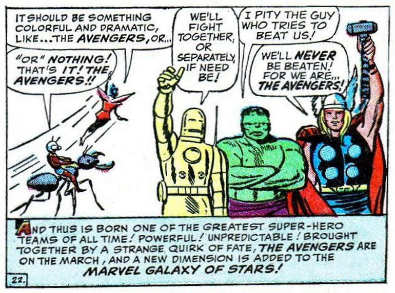 Ant-Man, Wasp, Iron Man, Hulk ve Thor (Gülmeyin!). 