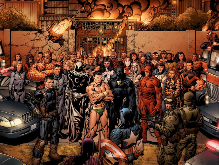 Gelmiş geçmiş tüm Avengers üyeleri bir arada.