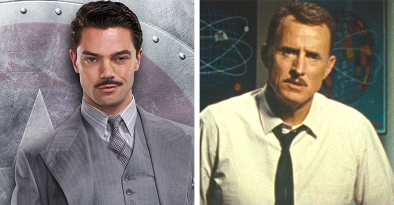 Howard Stark rolünde Dominic Cooper (Agent Carter - 2014) ve John Slattery (Iron Man 2 - 2010)