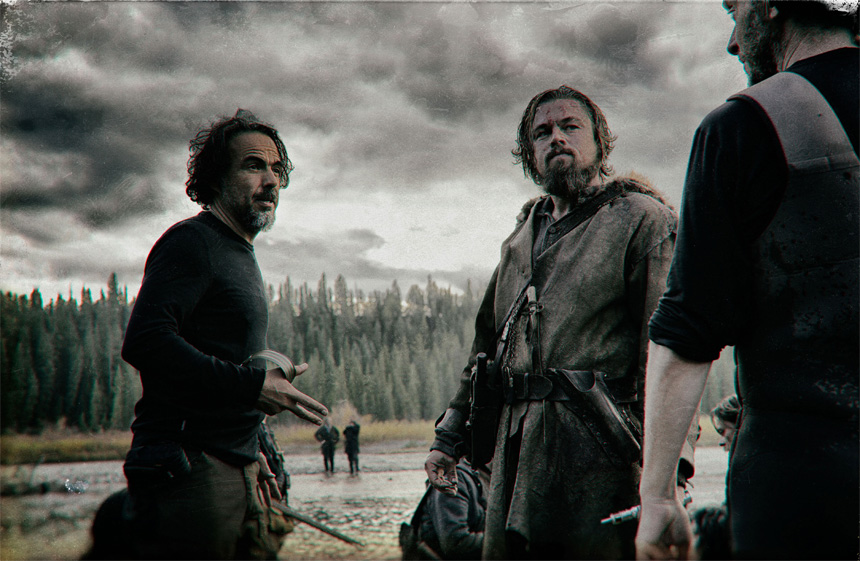 Yönetmen Alejandro González Iñárritu ve Leonardo DiCaprio