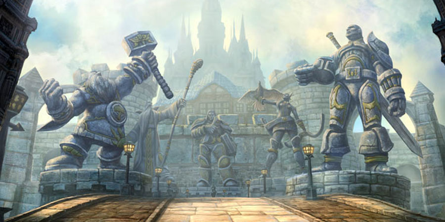 Orcların Azeroth'a ikinci saldırısından sonra açılan kapıyı yok etmek için beş kahraman Draenor'a gider. Aşağıdakilerden hangisi, Stormwind şehrinin girişinde heykelleri dikili olan bu beş kahramandan biri değildir?