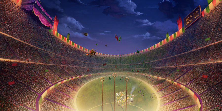 Harry'nin Quidditch Dünya Kupası'nda izleme şansı bulduğu maç kimler arasında yapılmıştır?