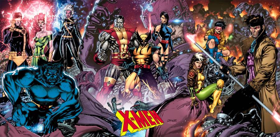 Çizgi film severlerin aşina olduğu X-Men kadrosu.