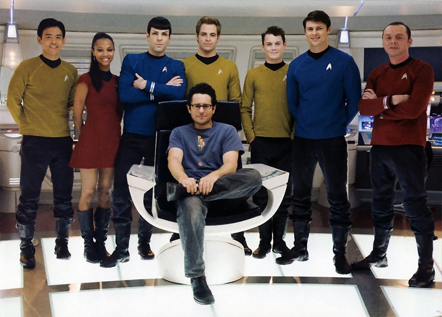 Abrams ve 2009 Star Trek kadrosu