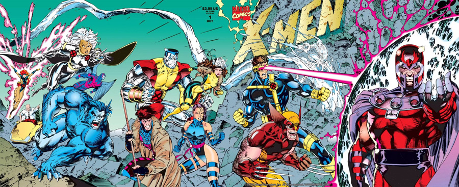 X-Men'in Guinness Rekorlar Kitabı'na geçen sayısının 4 varyant kapağının birleşimi.