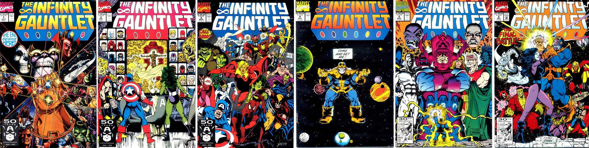 Infinity Gauntlet #1 - #6 (1991) .