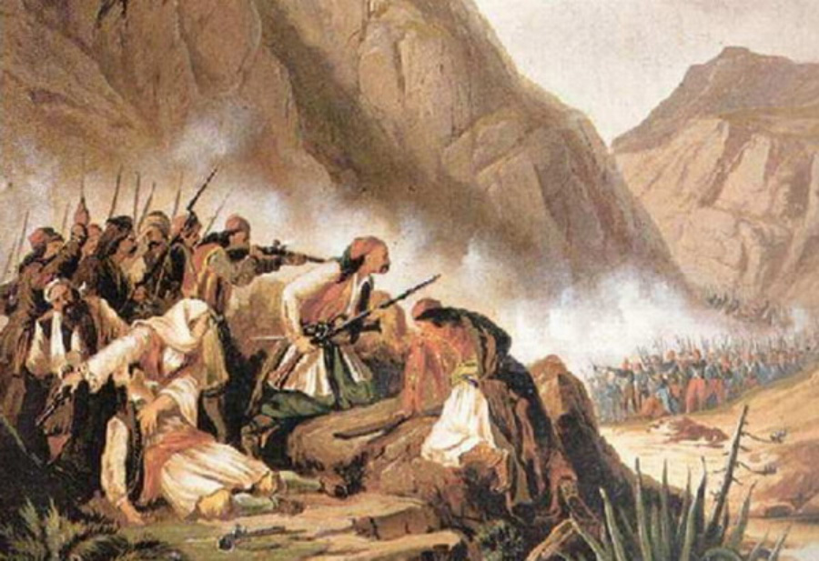 1800 турецких. Восстание в Греции 1821.